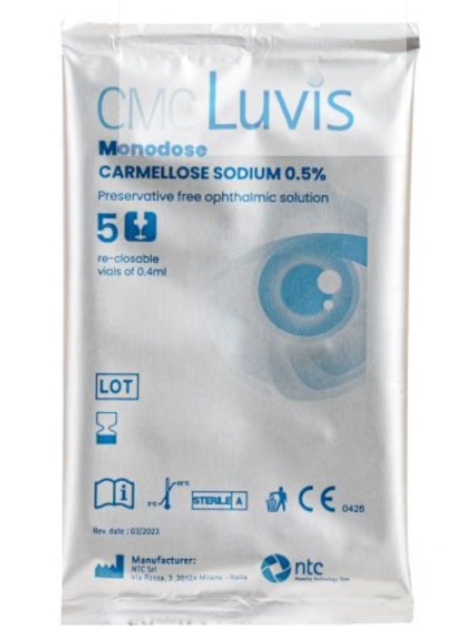 CMC Luvis Monodose 0.5% Sdu Eye Drops 0.4 Ml X 30 S - Image 3